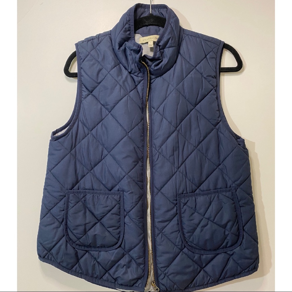 Quilted zippered Vest